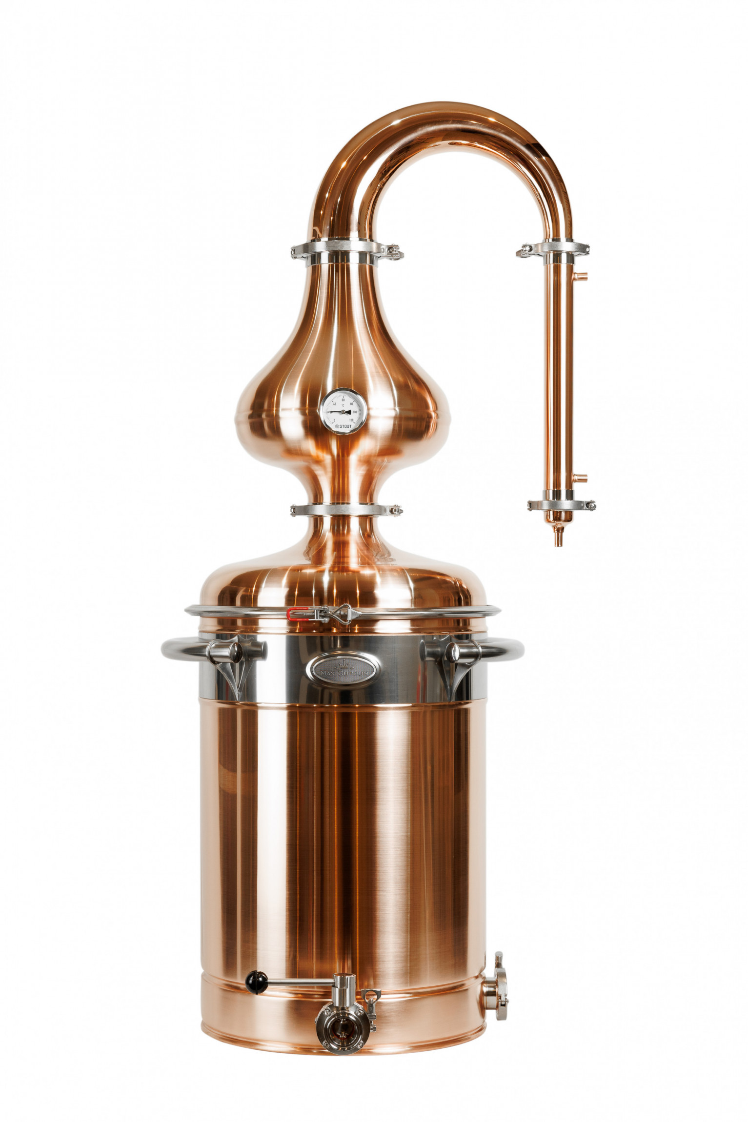 Copper cognac moonshine still 81 l Max Cuprum Copper cognac moonshine still 81 l Max Cuprum
